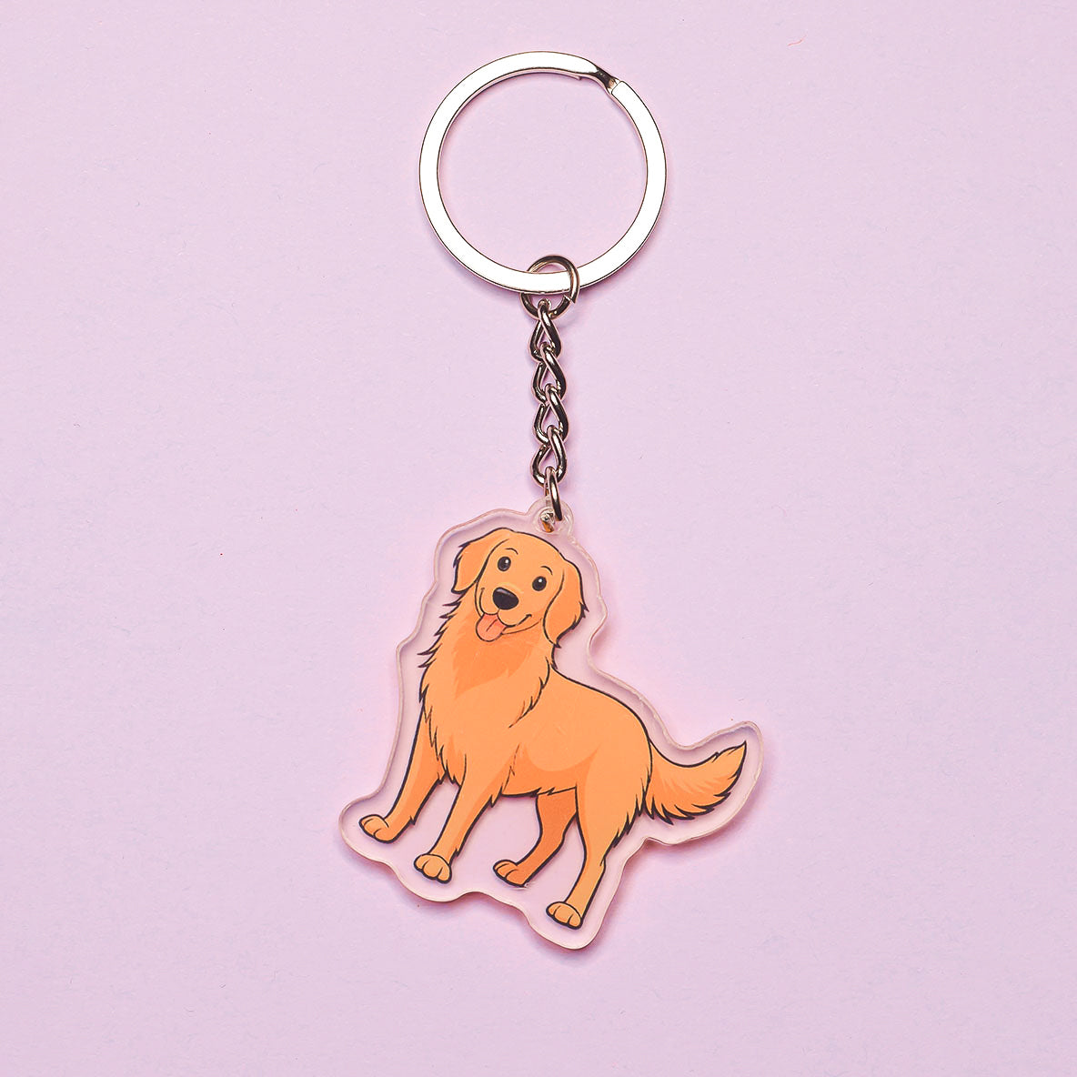 Golden Retriever Breed Keyring Pretty Paws