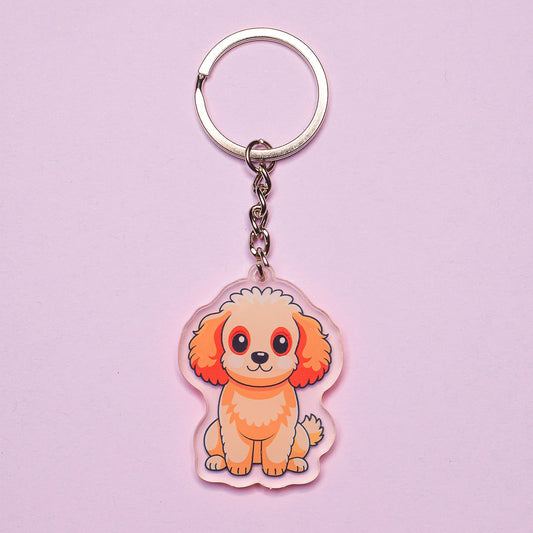 Cockapoo Dog Breed Keyring