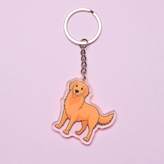 Golden Retriever Breed Keyring