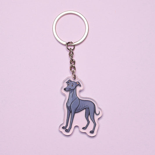 Greyhound Dog Breed Keyring